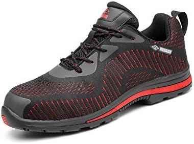 showcai Unisex Steel Toe Work Shoes Industrial&Construction Shoes Puncture Proof Safety Shoes …