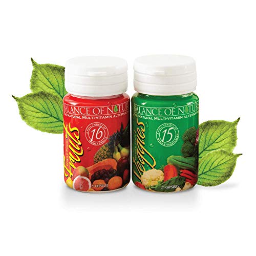 Balance Of Nature Fruit and Vegetable Supplements Plus Travel Set Bundle - Daily Superfood - Better Than A Multivitamin