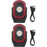 Maxxeon MXN00810 WorkStar Cyclops USB-C Rechargeable LED Work Light, Pack of 2 Lights