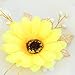 Jakawin Bride Wedding Sunflower Hair Pins Bridal Hair Accessories Hair Piece for Women and Girls 2 PCS HP050