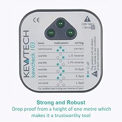 Kewtech KEWCHECK103 Mains Wiring Socket Tester