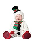 InCharacter Costumes Baby's Silly Snowman Costume, White/Red/Black/Red, Small (6 Months-2 Years)