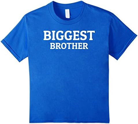Kids Biggest Brother Funny Older Brother T-Shirt 8 Royal Blue