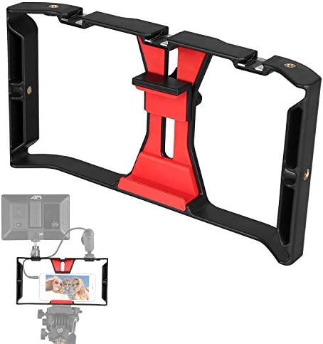 Crazefoto U Rig Pro Smartphone Video Rig, iPhone Filmmaking Case, Phone Video Stabilizer Grip Tripod Mount for Videomaker Film-maker Videographer for iPhone X 8 Plus Sumsang