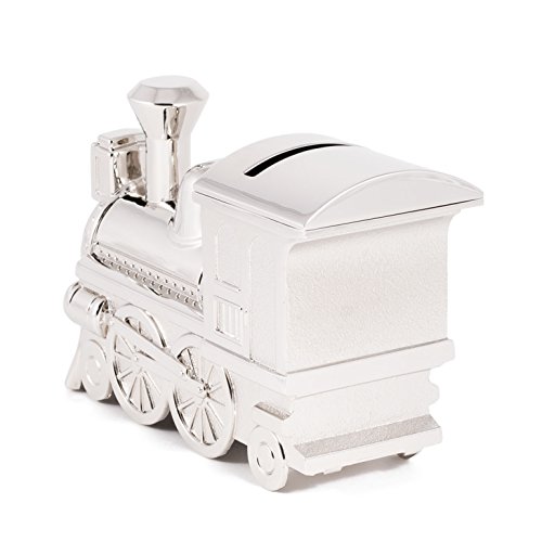 Non-Tarnish Nickel Plated Train Shaped Coin Savings Bank