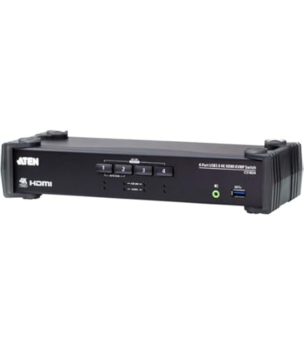 Amazon.com: ATEN 4-Port USB 2.0 KVMP Switch with Audio Support and