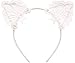 Bonnie Z. Leonardo Exquisite Sweet Lace Cat Ears Headband White