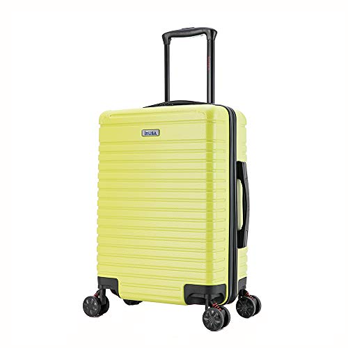 InUSA Deep 20 Inch Carry On Hardside Luggage with GEL Handles, Travel