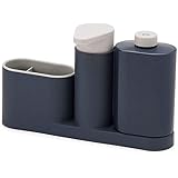 Joseph Joseph SinkBase Caddy Set with Soap Pump and Detergent Bottle, Gray