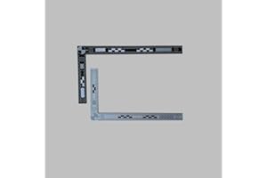 Reversiable L-Shaped Reference Scales(Black White), Photo Evidence PVC Rulers, Crime Scene Forensic Supply, 5pcs/Pack (11.8 x