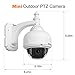 Dericam Outdoor Wireless Security Camera, PTZ Camera, 4X Optical Zoom, Auto-Focus, 1.3 Megapixel, Pre-Installed 32GB Memory Card, S1-32G2, White.
