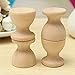 Johouse Wooden Egg Cup, 12PCS Egg Holder Stands Easter Painted Graffiti Tools for DIY Blank Easter Eggs Painting Decoration