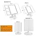 MAKARTT XLarge Lighted Big Makeup Mirror 3X/5X/10X Magnifying Trifold Vanity Mirror Best Gift for Women White