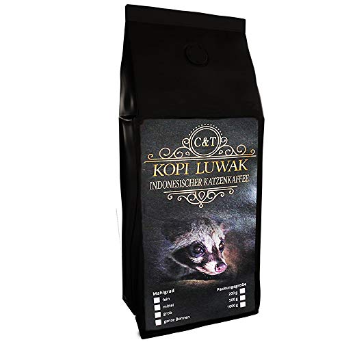 Kaffee Katzenkaffee Kopi Luwak Arabica (Von Freilebenden Tieren) Gemahlen (500 g)