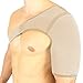 Vive Shoulder Brace - Rotator Cuff Compression Support - Men, Women, Left, Right Arm Injury Prevention Stabilizer Sleeve Wrap - Immobilizer for Dislocated AC Joint, Labrum Tear Pain (Beige, Single)