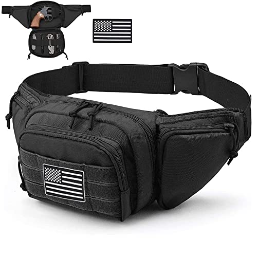Vdones Tactical Fanny Pack Gun Holster Concealed Carry Pistol Military