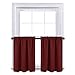 NICETOWN Small Window Curtain Valances for Basement Blackout Short Window Covering for Kitchen Cabinet Cupboards, 29