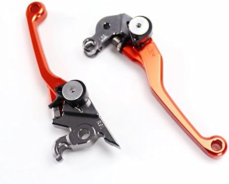 SUCAN CNC Pivot Brake Lever For SX EXC XC-W SX-F XC-F 125 144 150 200 250 400 450 525 Orange (L82,R81)