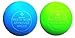 fine-toned 2 X Lacrosse Balls for Trigger Point Massage Plus Massage Exercise Instructions Chart Crossfit, Rehab, Physiotherapy - Meets Full NCAA Specifications