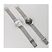 JULIUS Men’s White Dial Mesh Stainless Ultra Thin Stylish Quartz Watch Fashion Elegant Wristwatch