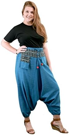 Deluxe Harem Yoga Men & Women High-Waist Jumpsuit Colors & Ethnic Motifs Soft, Breathable & Lightweight