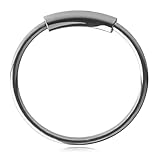 Ruifan 1PC 316L Surgical Steel Seamless Continuous Hoop Rings Nose Eyebrow Tragus Lip Ear Ring BCR 22 Gauge 8MM - Steel