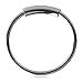 Ruifan 1PC 316L Surgical Steel Seamless Continuous Hoop Rings Nose Eyebrow Tragus Lip Ear Ring BCR 22 Gauge 8MM - Steel