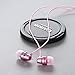 Earbuds Stereo Headphones in-Ear Earphones with Microphone Mic Wired Earphone Compatible iPhone iPod iPad Samsung Android Smartphones Tablet Laptop 3.5mm Jack-Pinkthumb 1