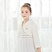 SK Studio Girls Princess Faux Fur Flower Bolero Shrug Party Wedding Dress Up Ivory