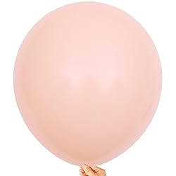 KALOR 18 inch Pastel Orange Balloons, 10pcs Thick