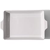 Made In Cookware - Rectangular Baking Dish - White - Hand Crafted Porcelain - Professional Bakeware - Made in France