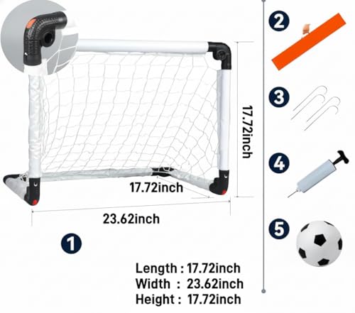Kids Soccer Goal, Foldable Soccer Goal Toy, Portable Soccer Nets Training Goal Backyard Soccer Net Foldable Target Goal with Carry Bag for The Garden/Indoor/Outdoors Toy