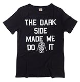 Star Wars The Dark Side Made Me Juniors Black T-Shirt