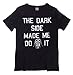 Star Wars The Dark Side Made Me Juniors Black T-Shirt