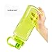 GTI Large Capacity Sports Water Bottle, BPA Free Wide Mouth Portable Big Plastic Bottle Leak Proof Space Cup Travel Mugs with Scale Straw Strap