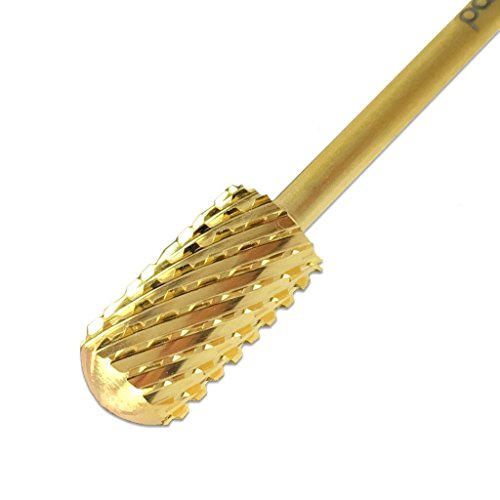 Pana Brand Professional GOLD XXC (Double Extra Coarse)Smooth Round Top Large Dome Top Barrel Carbide Bit 3/32" Shank Size