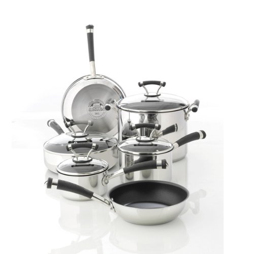 Click Here to See More Images Circulon Contempo Stainless Steel Nonstick 10-Piece Cookware Set