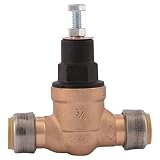SharkBite 23858-0045 3/4 in. Bronze Direct Push-Fit Pressure Regulator