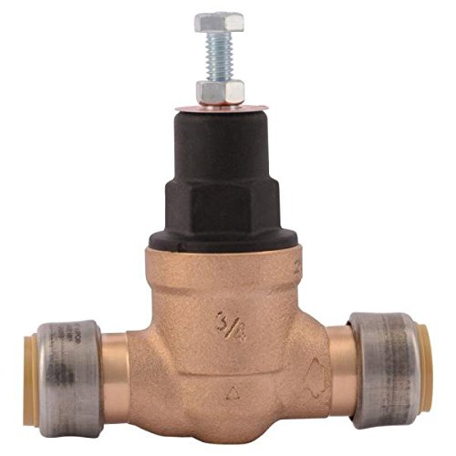 SharkBite 23858-0045 3/4 in. Bronze Direct Push-Fit Pressure Regulator