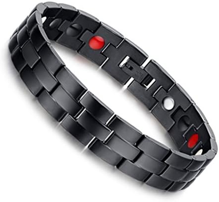 Pure Titanium Magnetic Therapy Stainless Steel Bracelet Gift for Mens