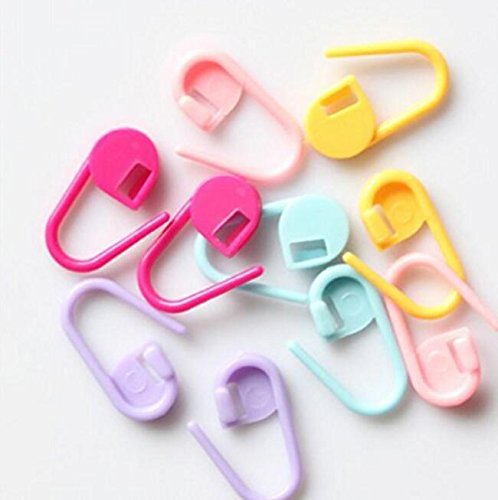 Polymer True Utility 30pcs Crochet Locking Stitch Markers Knitting Stitch Needle Clip - Thumbnail 2