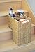 KOUBOO Wicker Step Basket, Natural, Rectangular, 15 x 9.5 x 15.75 in