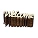 Amosfun 2.3''x0.7'' Wedding Welcome Wooden Cutouts Mini Wooden Slices Embellishments for DIY Craft Decorations 15pcs (Small Size)
