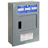 Square D by Schneider Electric HOM612L100SCP Homeline 100 Amp 6-Space 12-Circuit Indoor Surface Mount Main Lugs Load Center with Cover