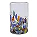 NOVICA Artisan Crafted Recycled Hand Blown Glass Water Glasses, Multicolor, 14 Oz, 'Confetti' (Set Of 6)