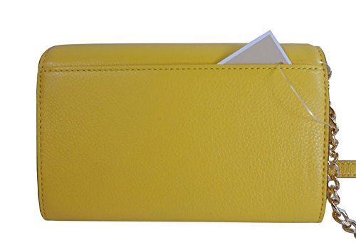 Hudson Citrus Yellow Leather Large Phone Cross-body & Clutch Michael Kors