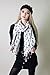 Anika Dali Bella Doxie Dachshund Dog Scarf, Animal Lover Shawl with Tassels (Dark Grey Dog)