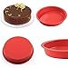 2win2buy 7.3*1 inch Silicone Round Cake Baking Mold Pastry Brownie Pizza Pie Dessert Pan