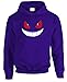 GENGAR HALLOWEEN FACE - costume funny Pullover Hoodie, S, Purple