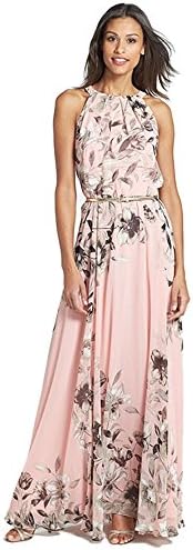Andymter Summer Boho Long Maxi Evening Cocktail Party Mini Beach Dresses Sundress (L, Pink)